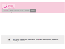 Tablet Screenshot of breasthealthsarasota.org
